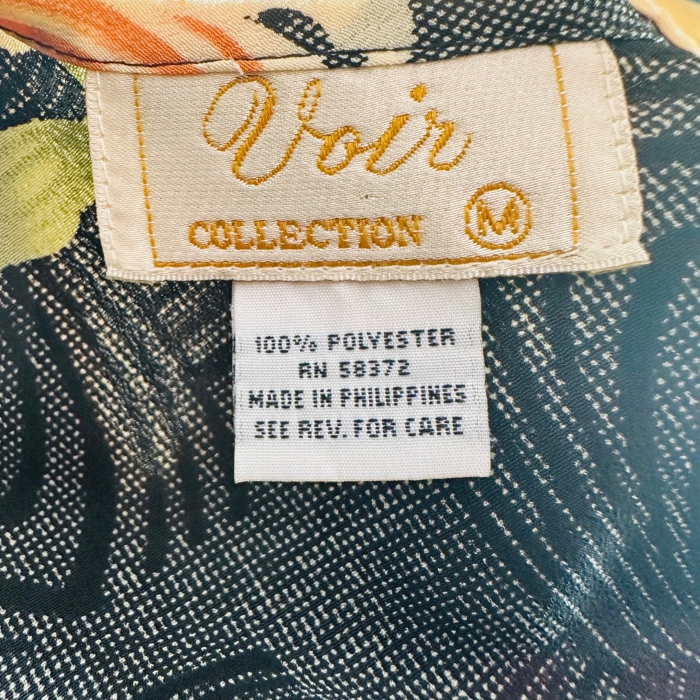 Vintage Voir Collection Maxi Dress Romantic Gothic Garden Rose Floral Medium - Picture 6 of 6